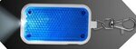 Clip-on Light Safety Blinkers Keychain - Blue - Blue-white