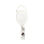 Clip-On Secure-A-Badge (TM) - White