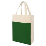 Co-Op Canvas Shopper Tote Bag - Green/natural