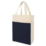 Co-Op Canvas Shopper Tote Bag - Navy With Natural