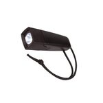 COB Flashlight With Strap - Black