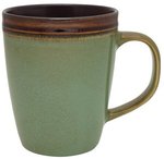 Coffee Mug Antigua Collection -  Deep Etched 14 oz - Willow Green