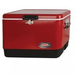 Coleman (R) 54-Quart Classic Steel Belted Cooler - Red