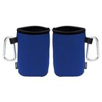 Collapsible KOOZIE (R) Can Kooler with Carabiner - Royal