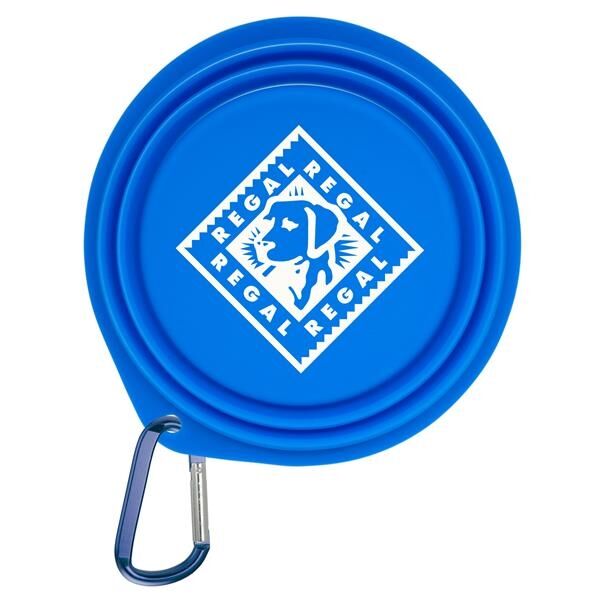 Main Product Image for Collapsible Pet Bowl with 2" Carabiner
