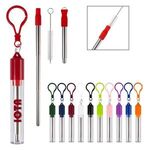 Buy Custom Printed Collapsible Stainless Steel Straw Kit