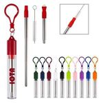 Buy Custom Printed Collapsible Stainless Steel Straw Kit