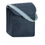 Color Band Lunch Bag - Navy-light Blue-white