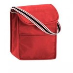Color Band Lunch Bag - Red-black-white