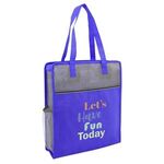 Color Basics Heathered Non-Woven Tote Bag -  