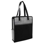 Color Basics Heathered Non-Woven Tote Bag -  