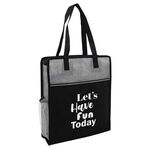 Color Basics Heathered Non-Woven Tote Bag -  