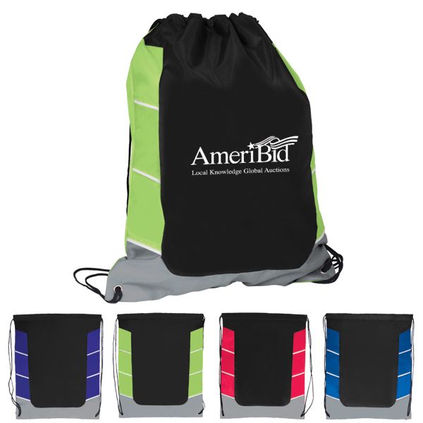 Main Product Image for Custom Imprinted Drawstring Backpack Color Block