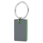 Color Block Mirrored Key Tag -  