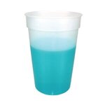 Color Imprinted Mood(TM) 17 oz. Stadium Cup, Full Color - Frost To Turquoise