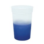 Color Imprinted Mood(TM) 17 oz. Stadium Cup, Full Color - Frosted to Blue