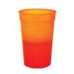 Color Imprinted Mood(TM) 17 oz. Stadium Cup, Full Color - Orange To Tropical Red