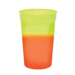 Color Imprinted Mood(TM) 17 oz. Stadium Cup, Full Color - Yellow to Orange