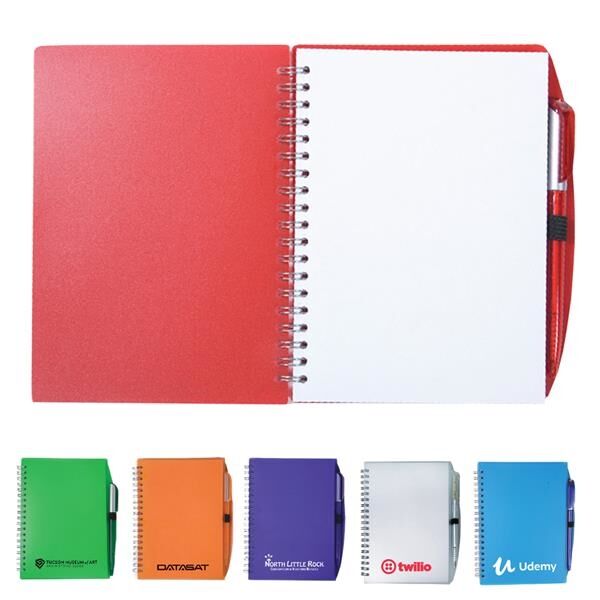Main Product Image for Color-Pro Spiral Unlined Notebook with Pen
