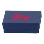 Color Tinted Kraft Jewelry Boxes - Navy Blue