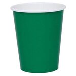 Colored Paper Cups 9 oz. - Emerald Green