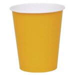 Colored Paper Cups 9 oz. - School Bus Yellow