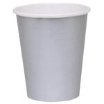 Colored Paper Cups 9 oz. - Silver Gray