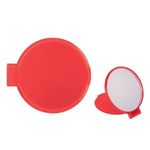 Compact Round Mirror - Translucent Red