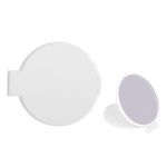 Compact Round Mirror - White