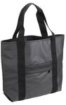 Compass Polyester Tote - Gunmetal/black