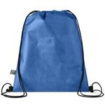 Conserve RPET Non-Woven Drawstring Backpack - Blue-reflex