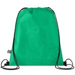 Conserve RPET Non-Woven Drawstring Backpack - Green