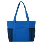 Cooler Tote with Mesh Pockets - Royal
