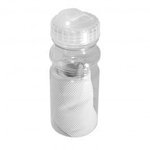 Cooling Towel in Water Bottle - White-clear