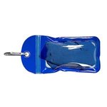 Cooling Towel in Water Resistant Pouch - Blue-translucent Blue