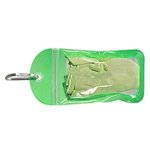 Cooling Towel in Water Resistant Pouch - Lime Green-translucent Lime Green
