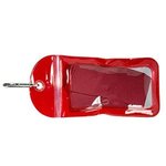 Cooling Towel in Water Resistant Pouch - Red-translucent Red