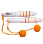 Cordless Digital Jump Rope - White/Orange