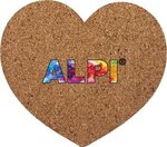 Cork Coaster - Heart -  