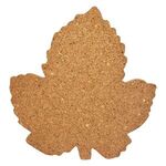 Cork Coaster Leaf - Light Brown
