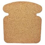 Cork Coaster Toast - Light Brown