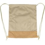 Cork Drawstring Bag - Brown