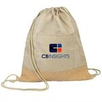 Cork Drawstring Bag - Brown