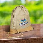 Cork Drawstring Bag -  