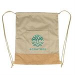 Cork Drawstring Bag -  