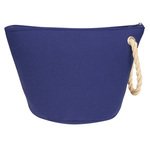Cosmetic Bag With Rope Strap - Blue