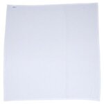 Cotton Feel Swaddle Blanket 42- x 42- 200GSM Poly/Spandex - - Medium White