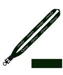 Cotton Lanyard with Plastic Snap-Buckle Release & O-Ring 1" -  