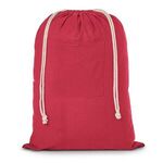 Cotton Laundry Bag - Red