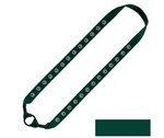 Cotton Water Bottle Shoulder Strap with Expandable Rubber O-R 1" - Forest Green